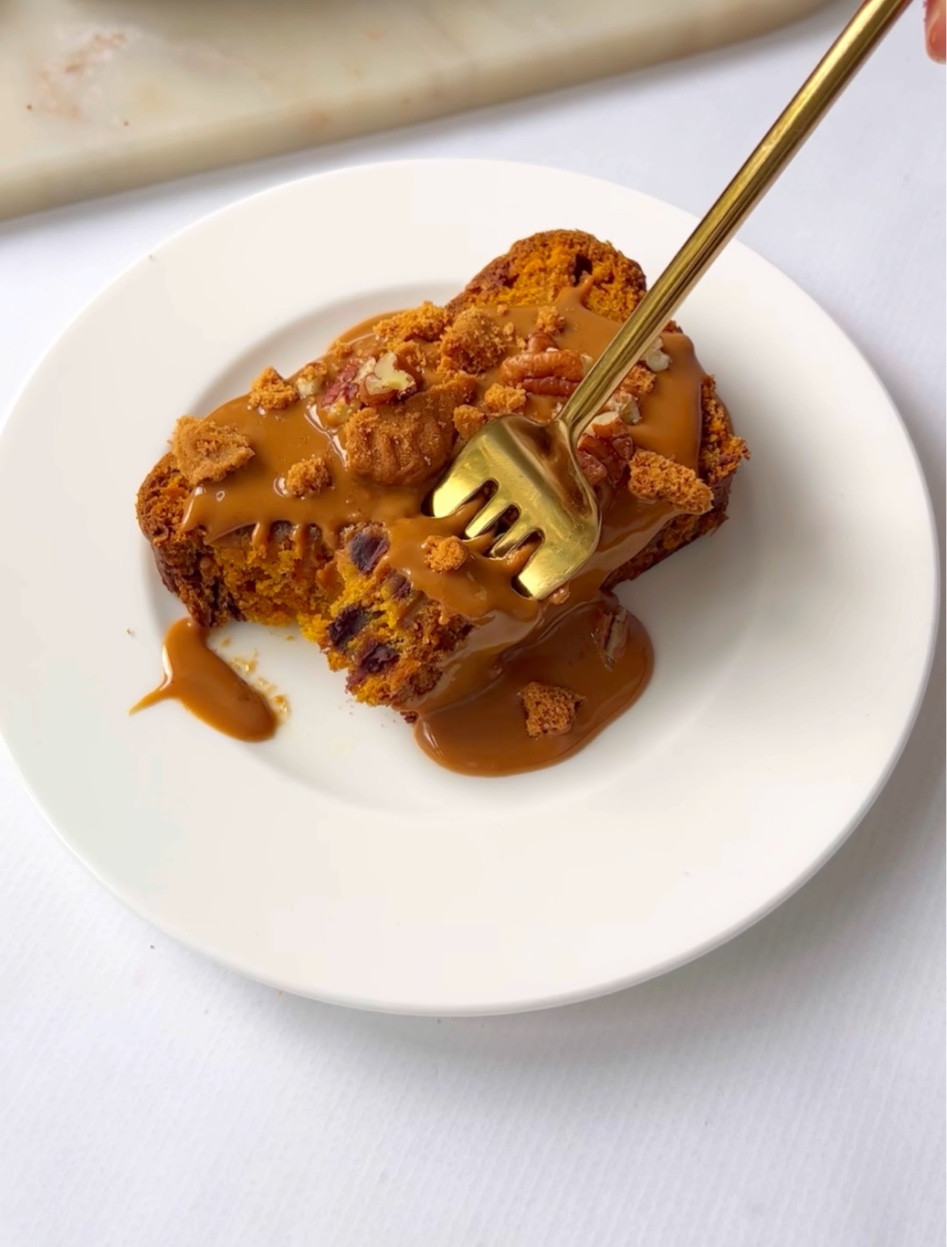 pumpkin bread eaten with these beautiful gold forks! 🫶🏻 

#LTKHalloween #LTKfamily #LTKhome