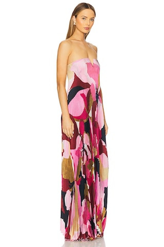 x REVOLVE Black Tie Gown in Capri Print Pink | Revolve Clothing (Global)