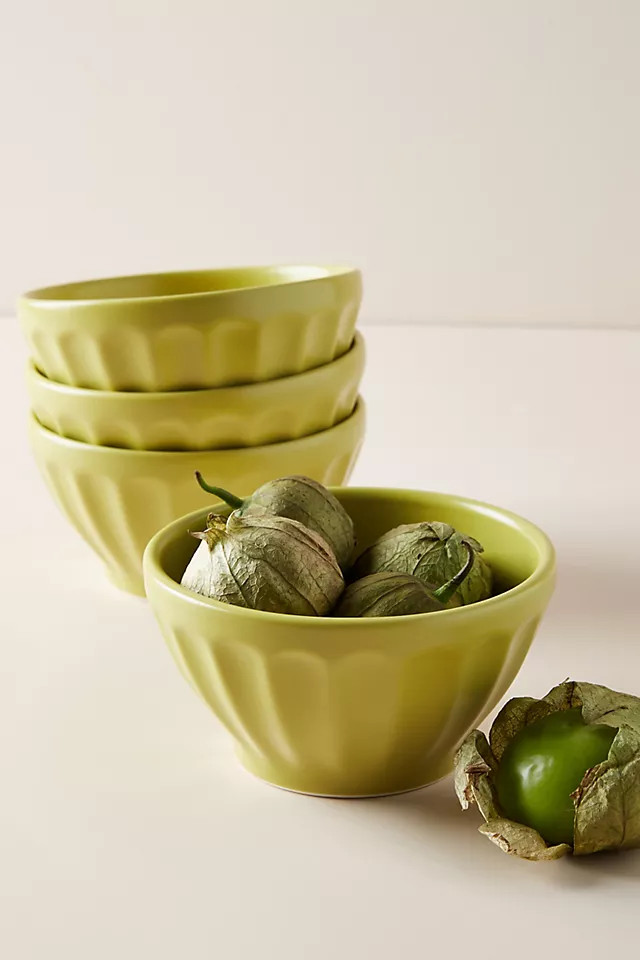 Matte Latte Bowls, Set of 4 | Anthropologie (US)