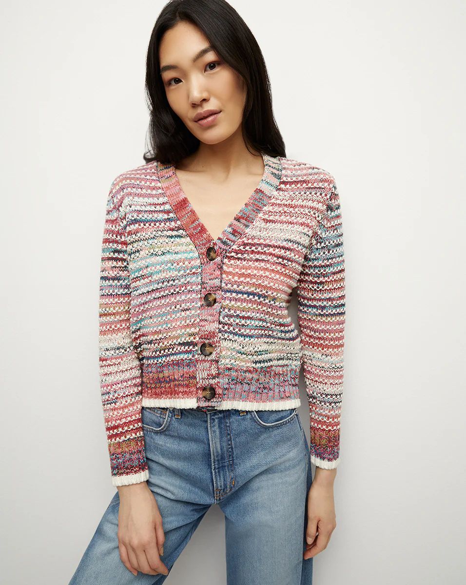 Ansonia Striped Cardigan | Veronica Beard