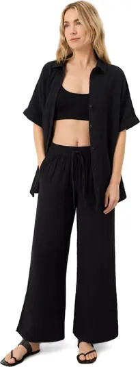 Organic Cotton Coastal Double Gauze Pants | Nordstrom