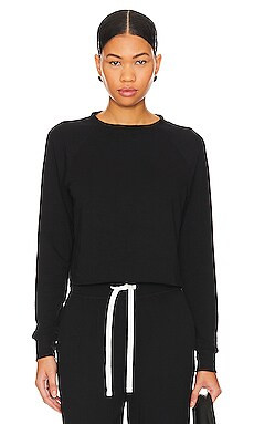 Splits59 Warm Up Crop Sweatshirt in Black from Revolve.com | Revolve Clothing (Global)
