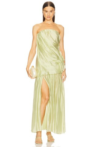 The Garment Gilian Gown in Light Dusty Green from Revolve.com | Revolve Clothing (Global)