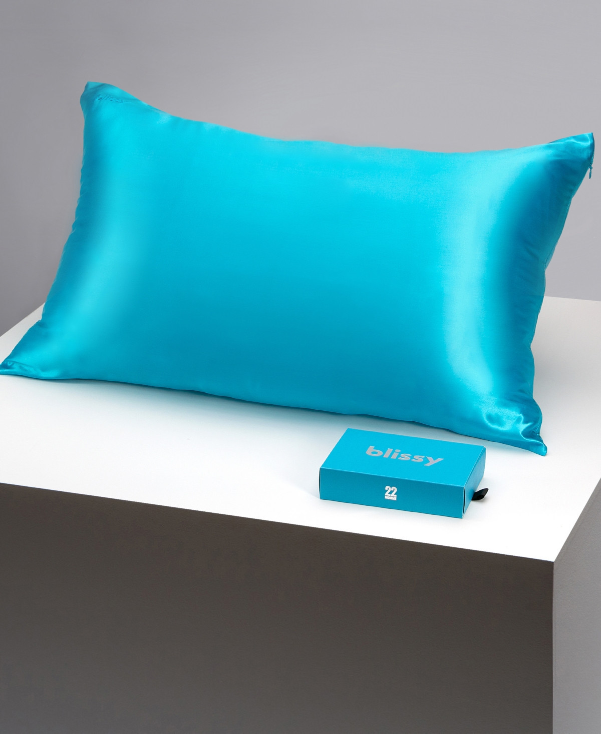 Blissy 22-Momme Silk Pillowcase, Queen - Bahama Blue | Macy's