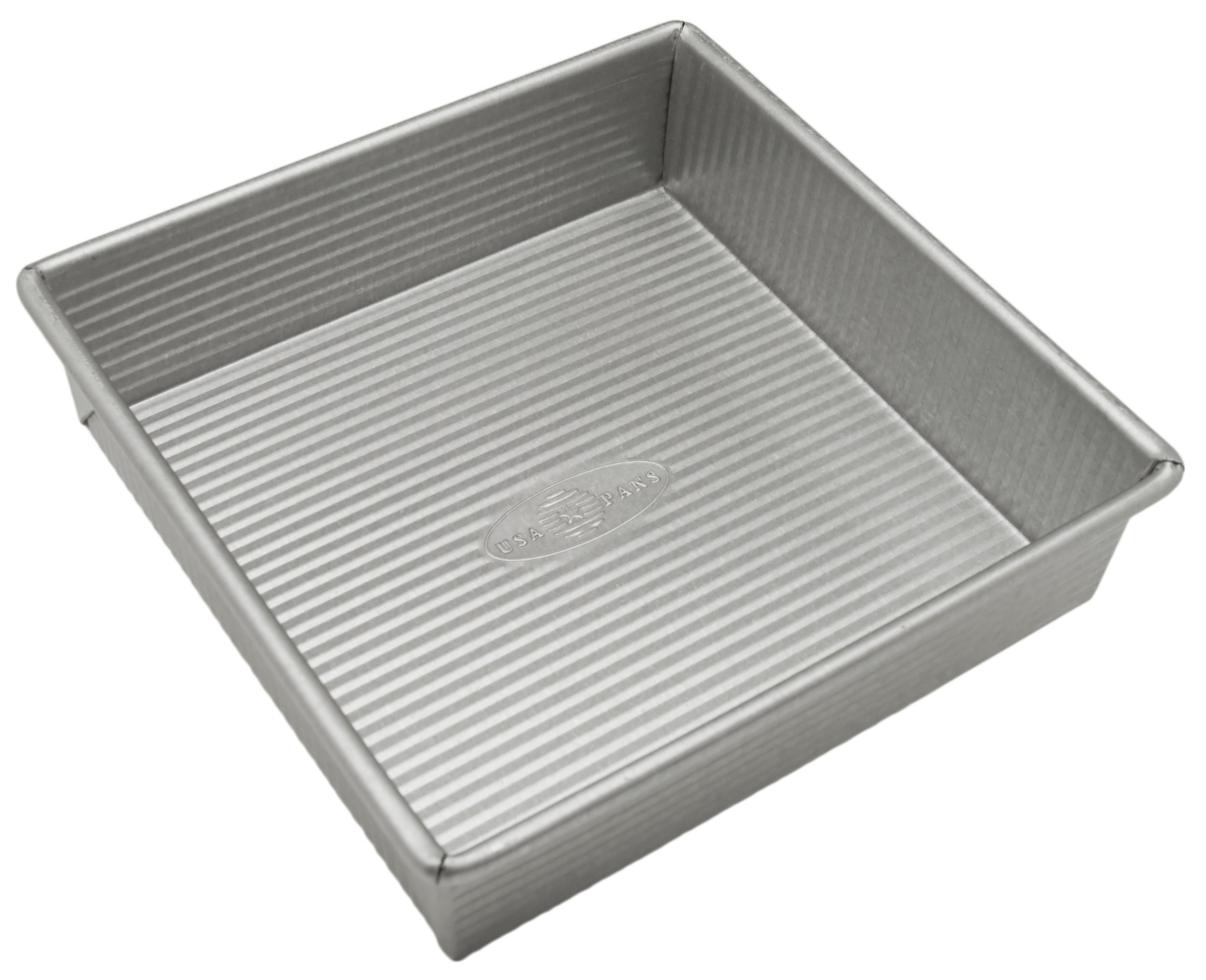 USA Pan Square Cake Pan, 8 inch, Aluminized Steel, Nonstick, Quick Release, Bakeware, Made in USA | Amazon (US)