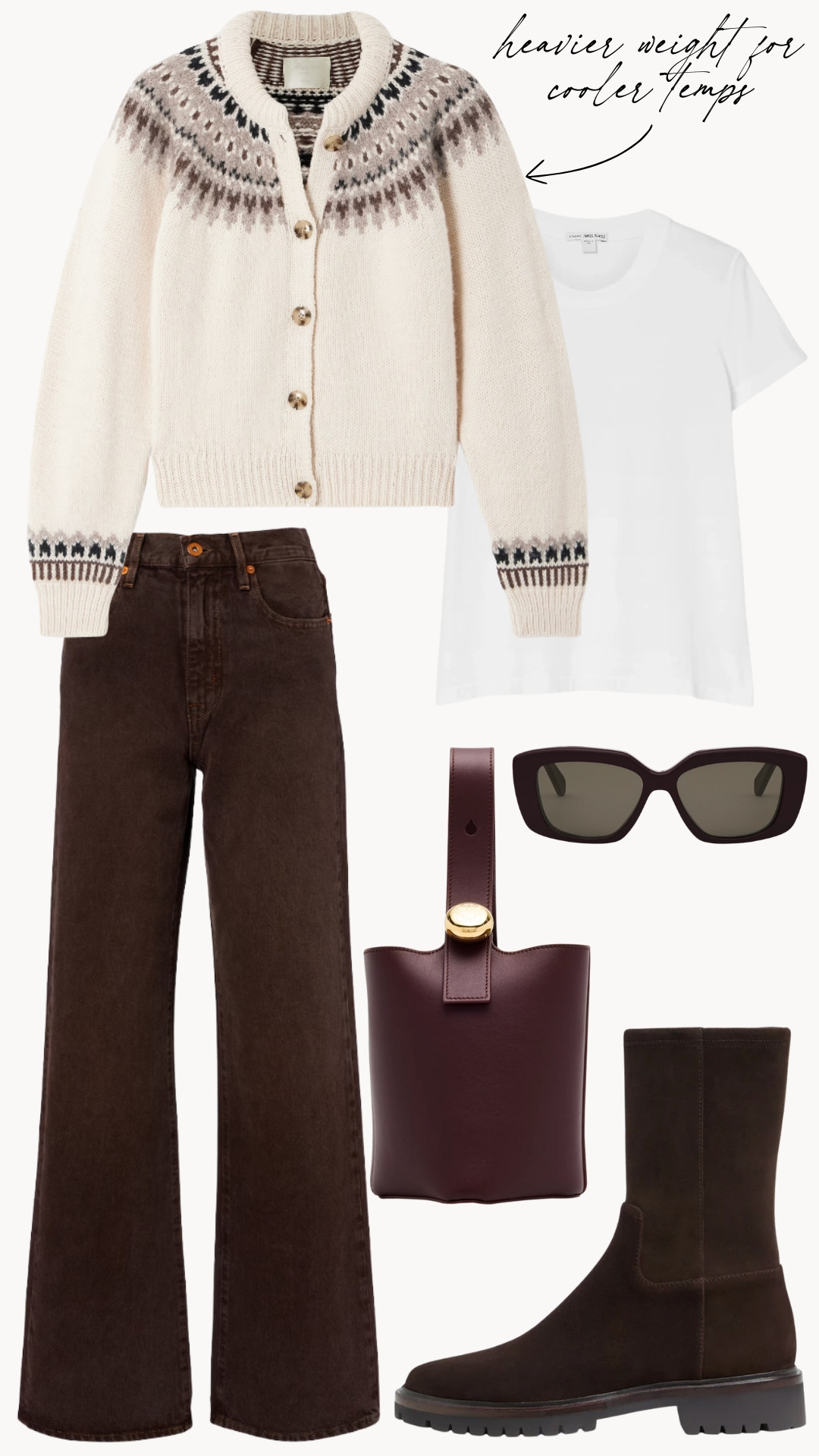 Cozy layered fair isle. I love this option from Doen. Jeans are in my closet. A put-together idea for weekday or even Thanksgiving!  

 #LTKSeasonal