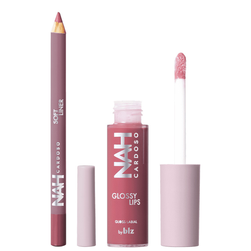 Kit Nah Cardoso By BLZ Glossy Lips Kindness & Soft Liner Brave (2 Produtos) | Beleza Na Web (BR)