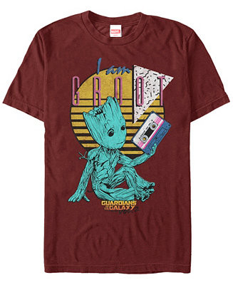 Fifth Sun Marvel Men's Guardians of the Galaxy Vol. 2 Curious Groot Short Sleeve T-Shirt - Macy's | Macy's