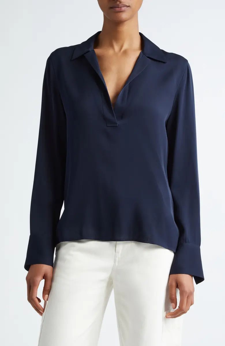 Vince Silk Blend Polo Shirt | Nordstrom | Nordstrom