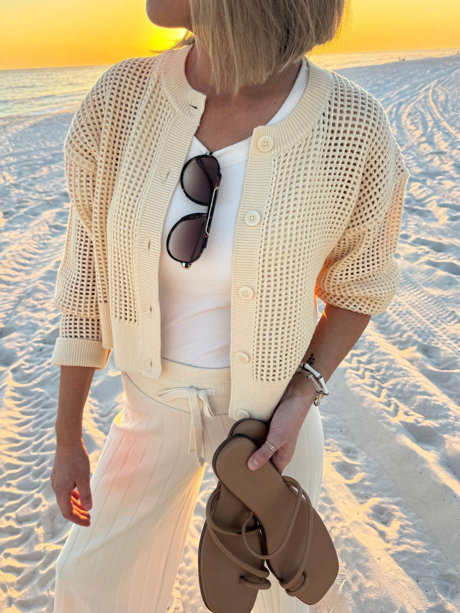 This cardigan and pants are 30% off today!  Vacation outfit. I have small in all pieces.  

#LTKootd #LTKTall #LTKTravel