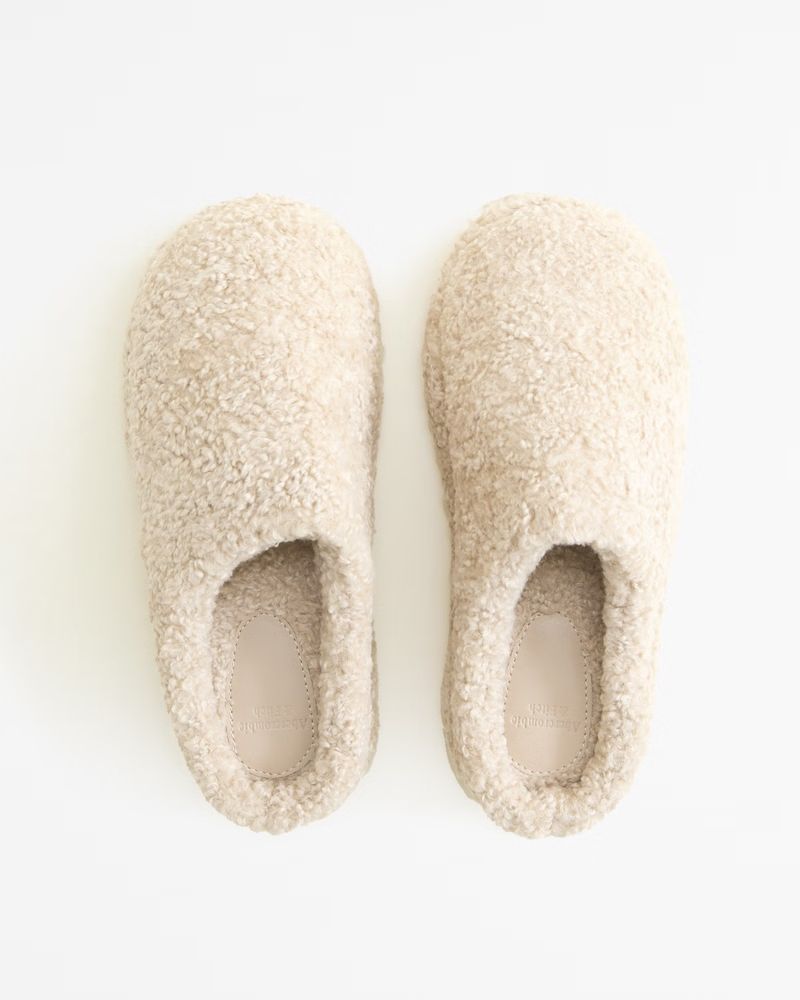 Women's Sherpa Slippers | Women's Shoes | Abercrombie.com | Abercrombie & Fitch (US)