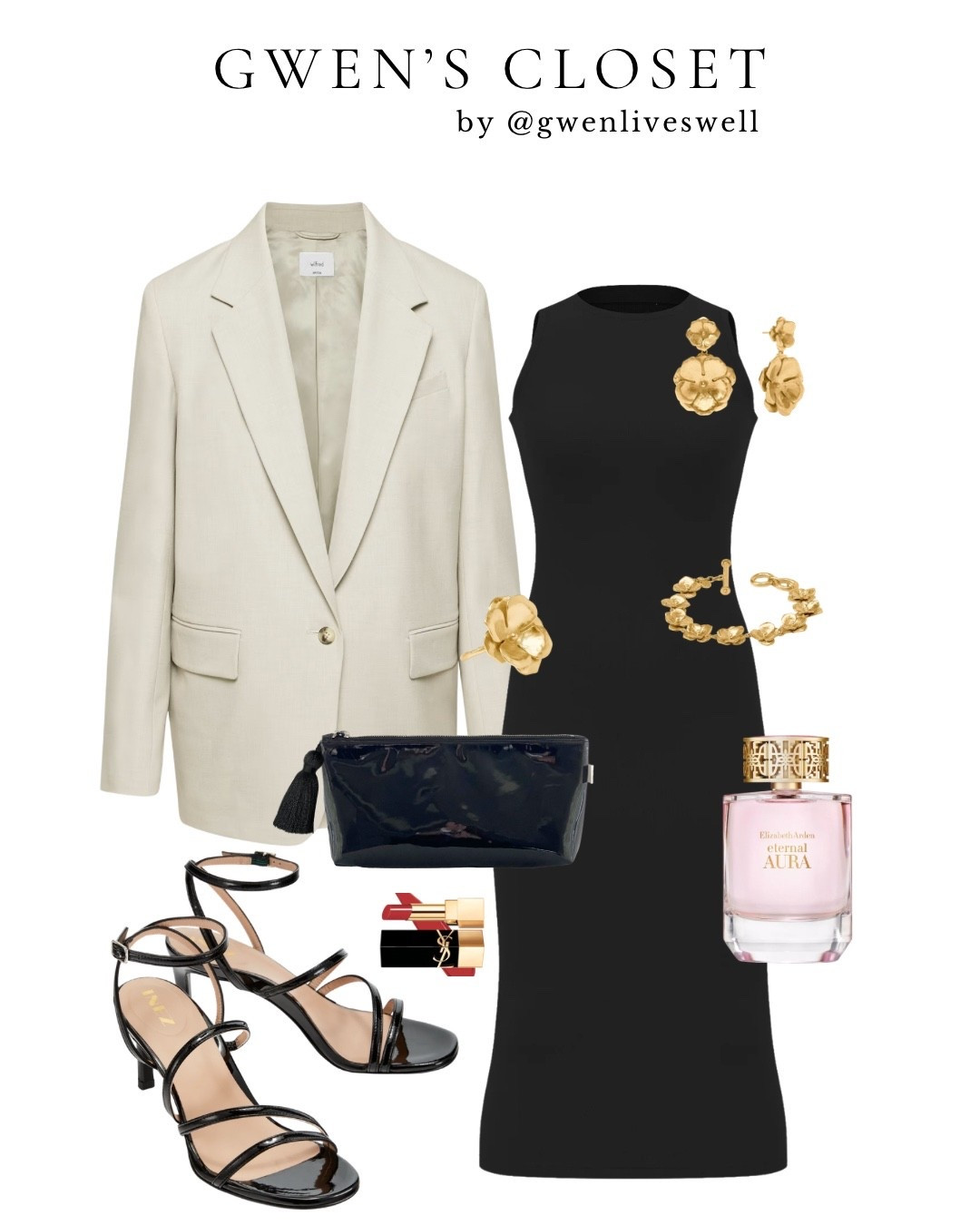 Portugal nights in my favorite kind of outfit—simple, sleek, and elevated 🖤✨

A timeless black dress styled with gold accents, my go-to Inez heels, and the chicest Quilted Koala clutch. Effortless but still feels put together every time. 

Linked everything for you 💌
Use code GWEN15 for the Inez heels + GWEN20 for the Quilted Koala clutch ✨

#LTKStyle #NightOutLook #EffortlessChic #CapsuleWardro