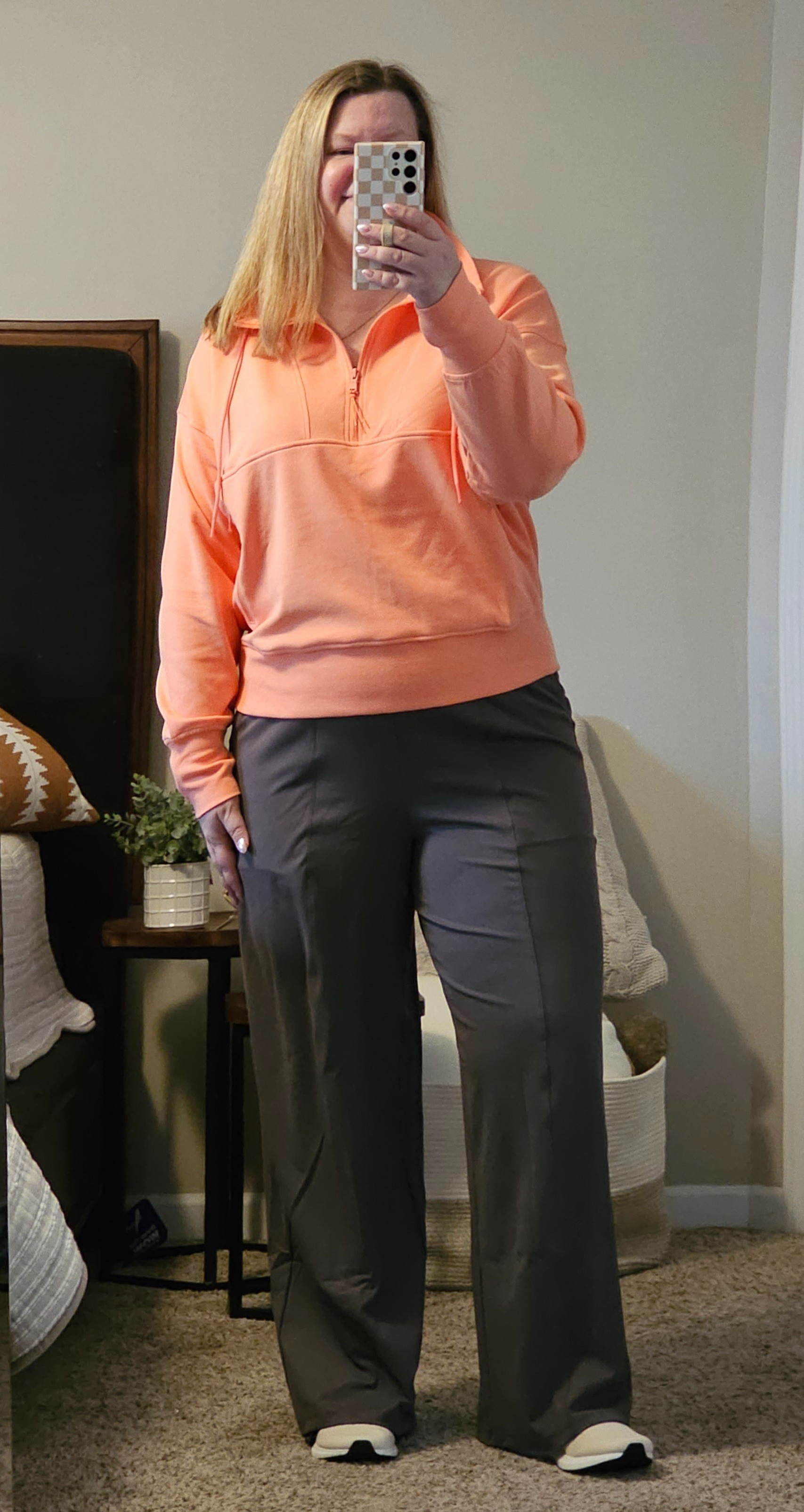 This is a great travel outfit, or in my case a great work from home outfit.  I am wearing an XXL on top (it is more form fitting so I sized up) and an XL in the bottoms. Plus-size. Travel outfit. #hocspring #hoccoral

#LTKfindsunder50 #LTKover40 #LTKtravel