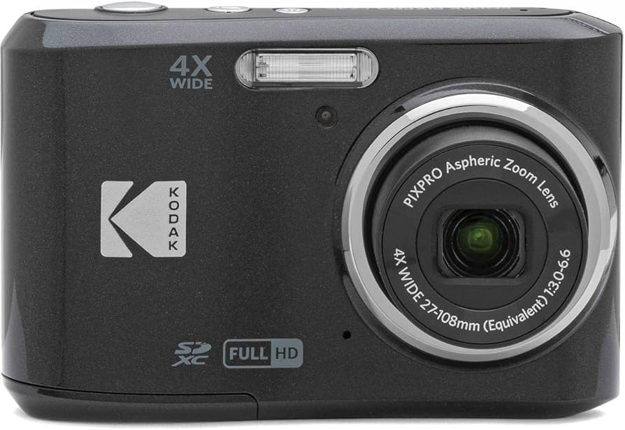 KODAK PIXPRO Friendly Zoom FZ45-BK 16MP Digital Camera with 4X Optical Zoom 27mm Wide Angle and 2... | Amazon (US)