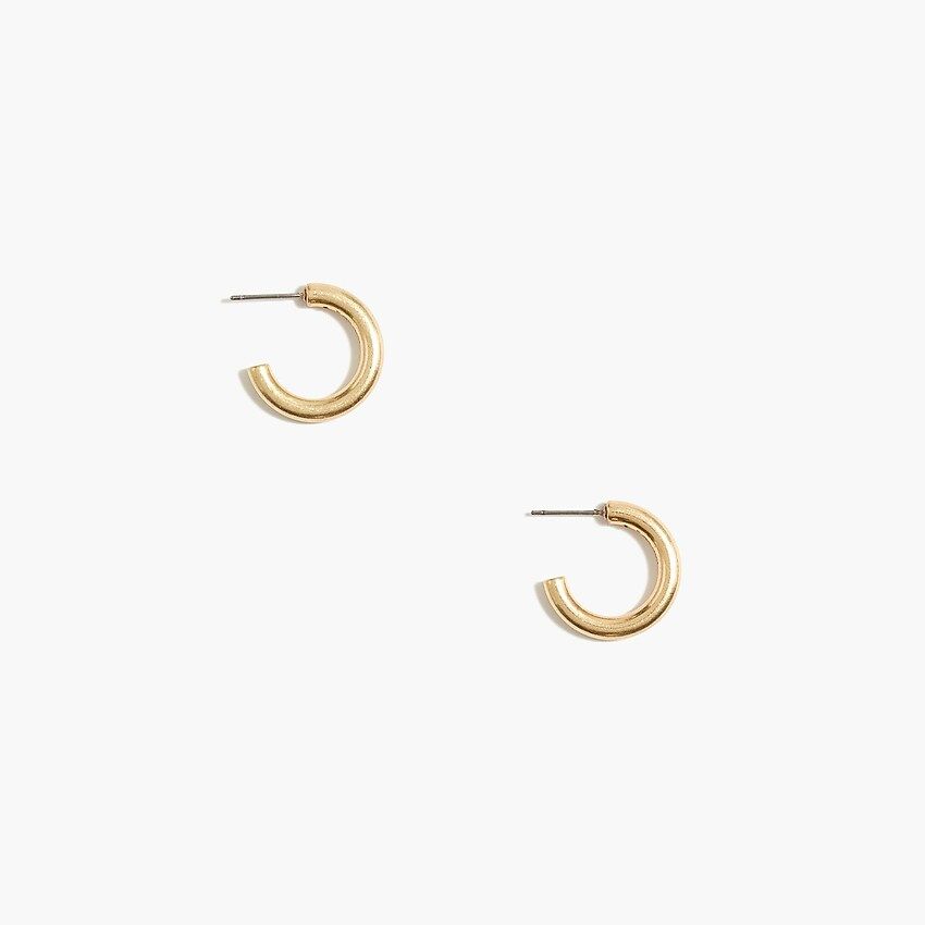 Mini thick hoop earrings | J.Crew Factory
