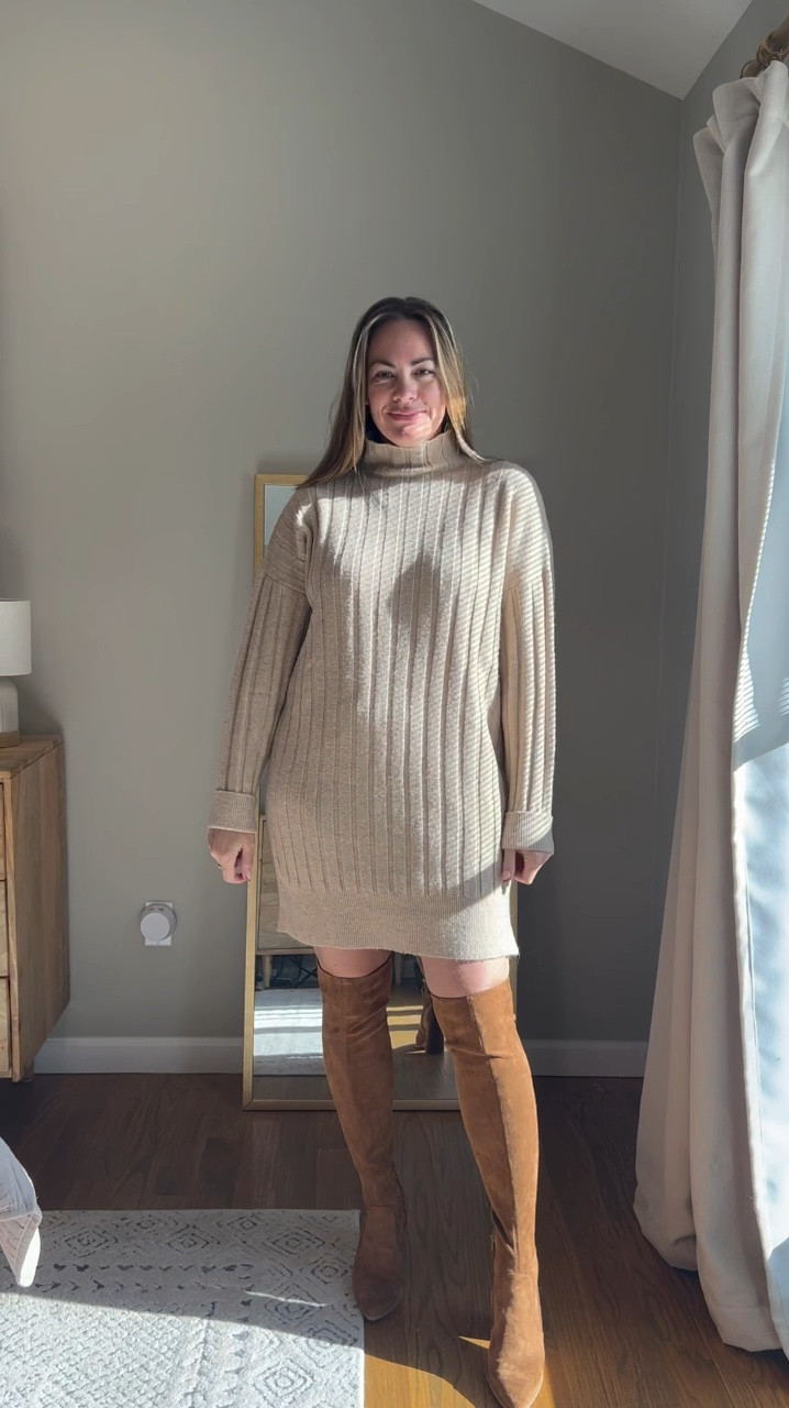 Outfit inspo: a sweater dress and over the knee boots are the perfect winter look, Nordstrom, Ana Luisa

#LTKStyleTip #LTKWatchNow #LTKSeasonal