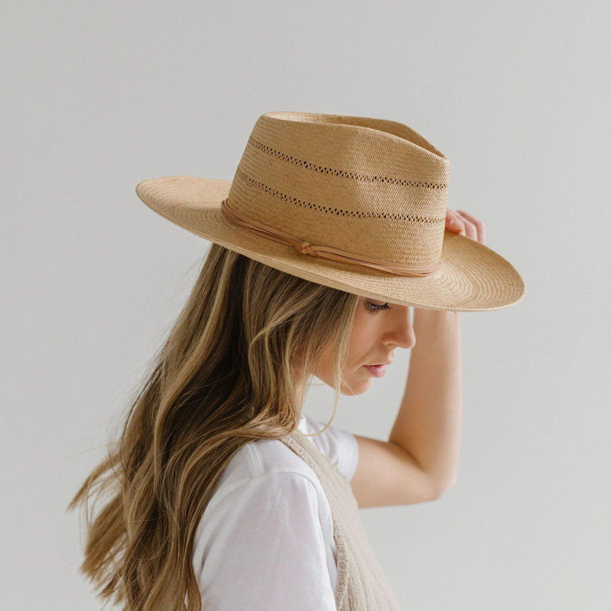 ARLO STRAW TEARDROP FEDORA | Gigi Pip