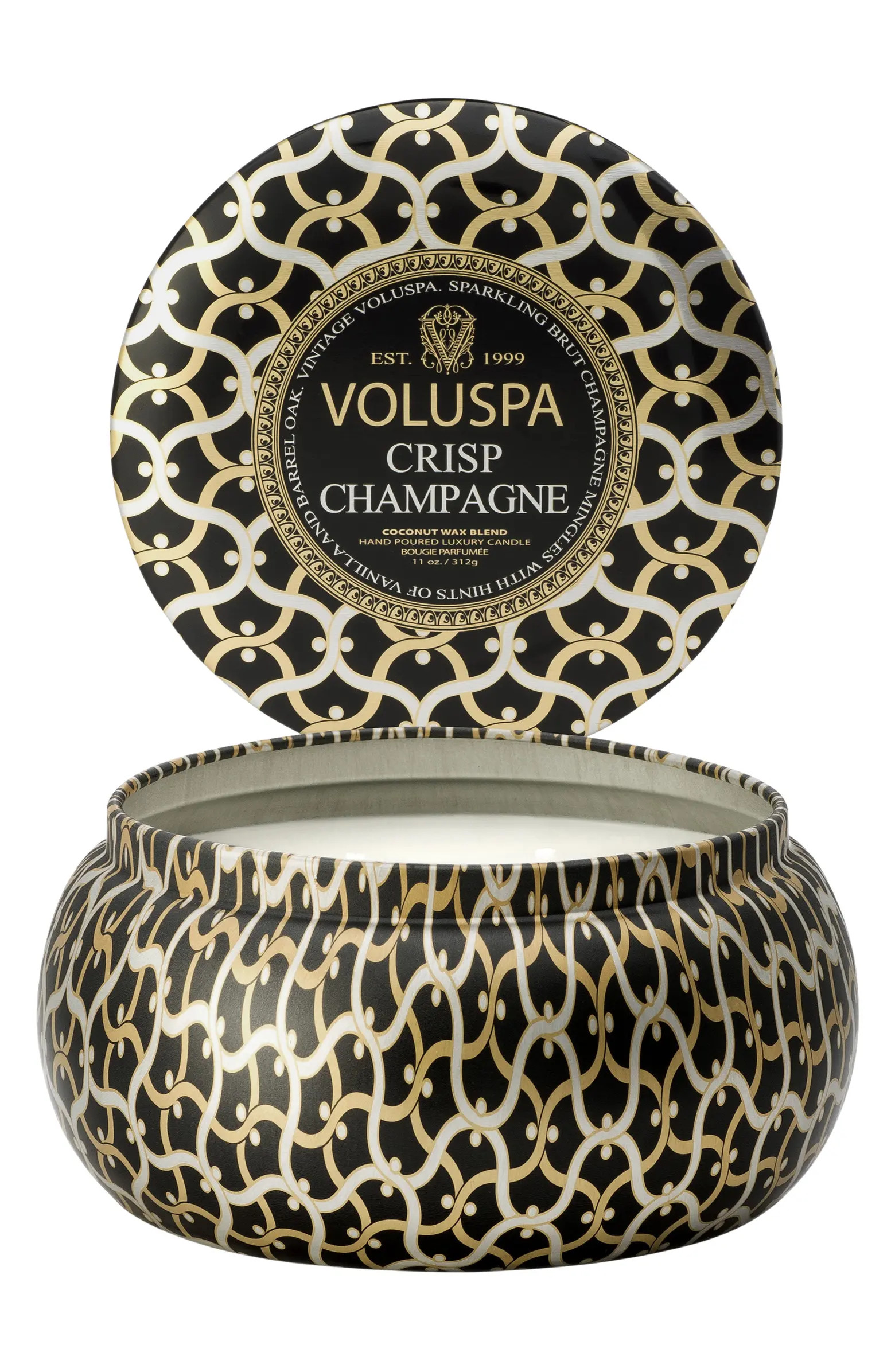 Maison Noir Crisp Champagne Maison Metallo Two-Wick Candle | Nordstrom