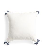 20x20 Linen Look Pillow With Corner Tassels | Throw Pillows | T.J.Maxx | TJ Maxx