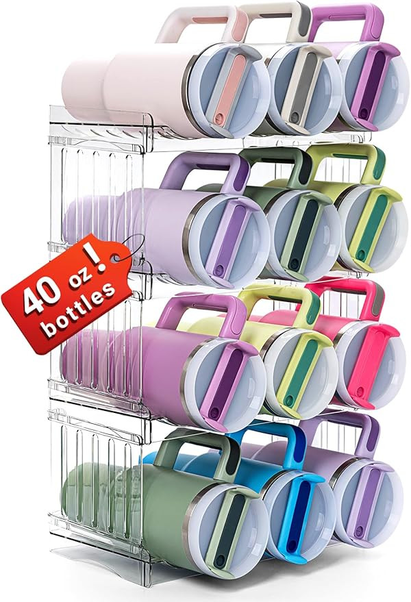 Upgraded Larger Water Bottle Holder for Stanley 40 oz Tumbler with Handle, Patented Tumbler Organ... | Amazon (US)