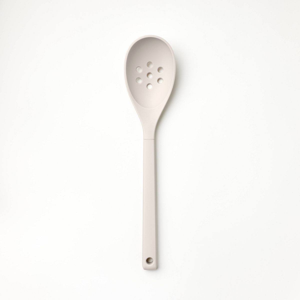 Soft Grip Nylon Slotted Spoon Gray - Figmint™ | Target