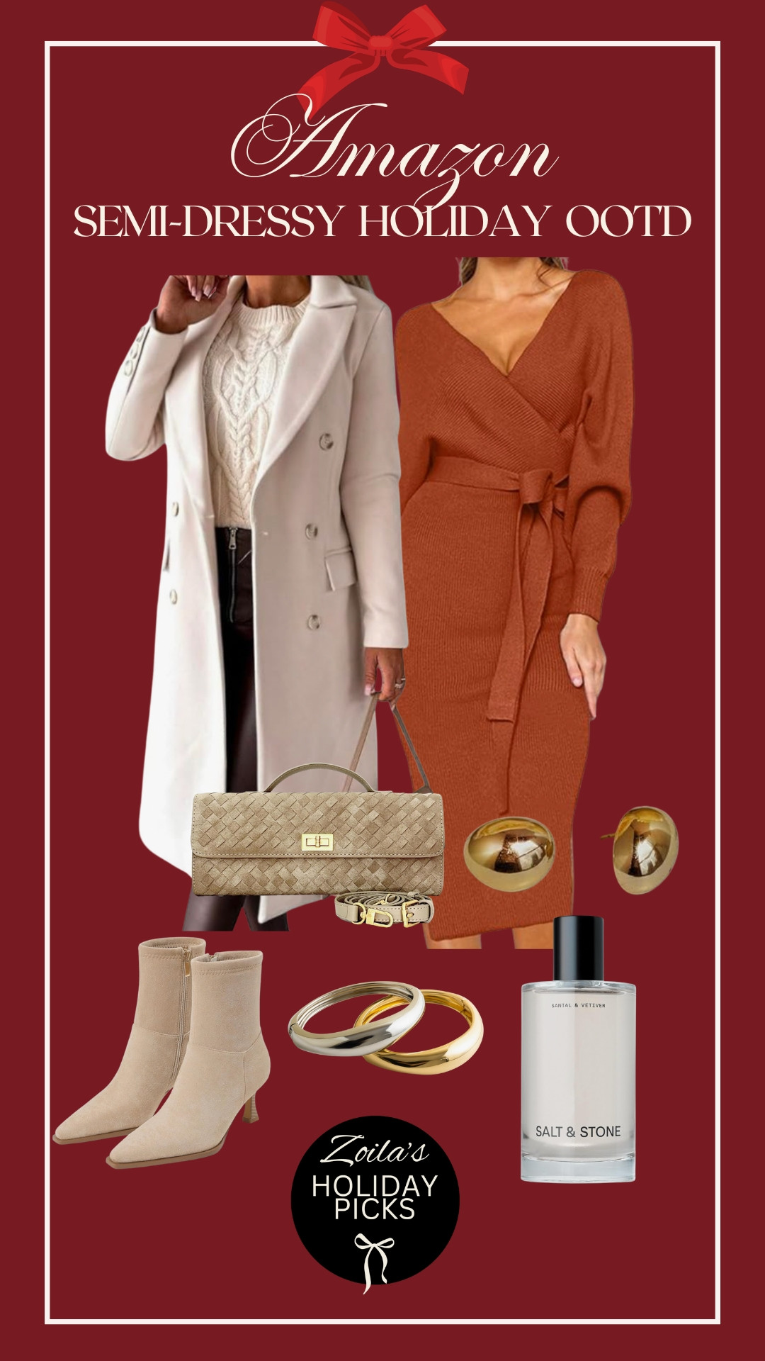 AMAZON Semi dressy Holiday OOTD! 

 #LTKHoliday #LTKSeasonal #LTKStyleTip