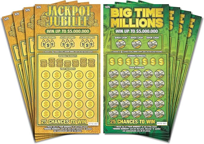 Larkmo Prank Gag Lottery Tickets - 8 Total Tickets, 4 of Each Winning Ticket Design, These Scratc... | Amazon (US)