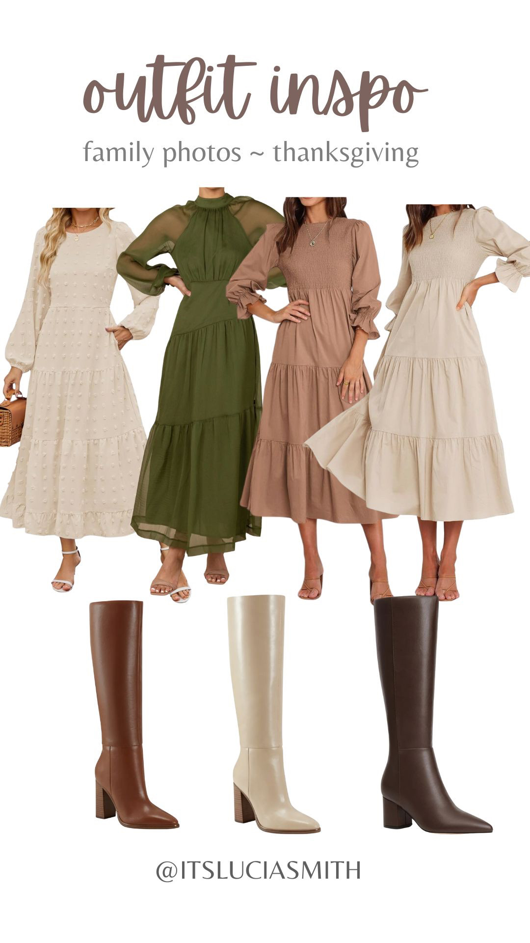 I curated this in case you need an idea for Thanksgiving dresses or even for the family pictures! I myself ordered the two beiges on each side so I can wear for family pictures AND thanksgiving dinner!  

 

#LTKCyberWeek #LTKSaleAlert #LTKStyleTip