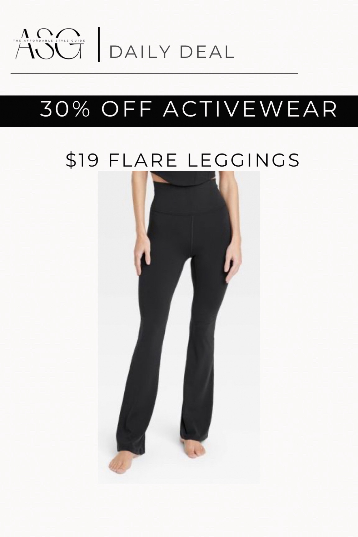 30% off all activewear!! Makes these flare leggings $19!

#LTKfindsunder50 #LTKfitness #LTKsalealert