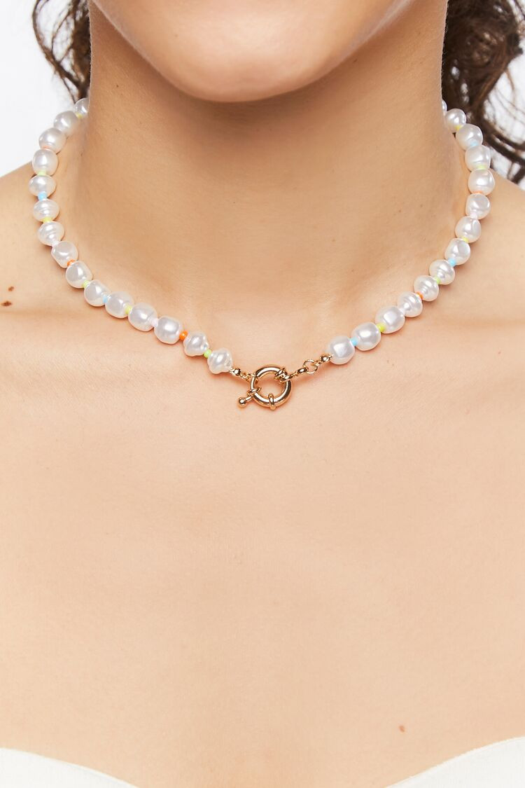 Faux Pearl Necklace | Forever 21 (US)