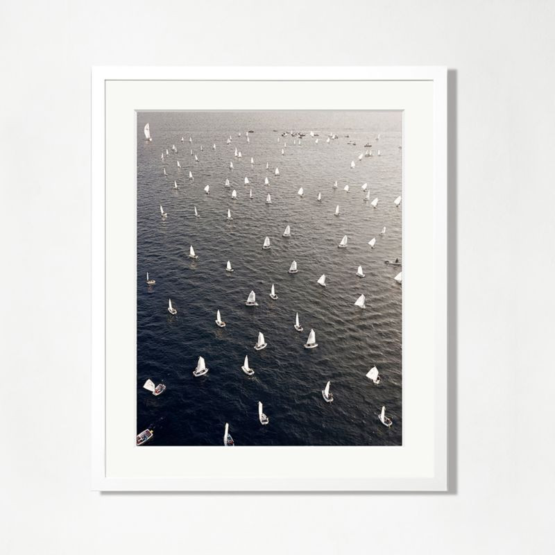 'Paper Planes' Photographic Print in White Frame 17"x21" | CB2