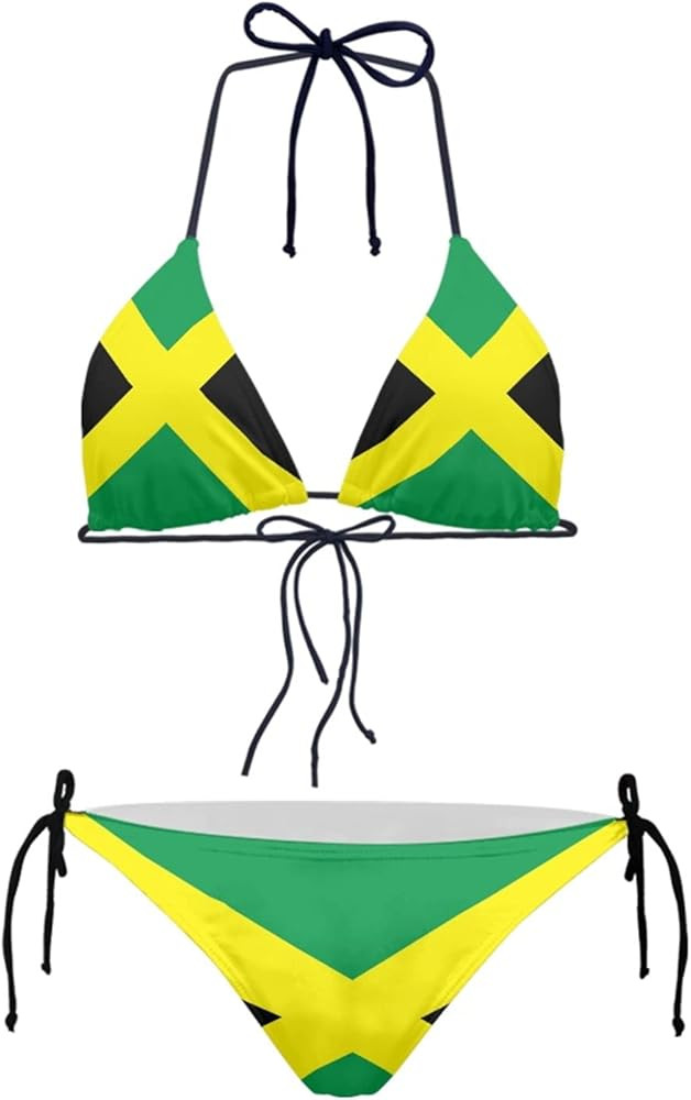 Women's High Waist Halter Bikini Set Two Piece Swimsuits String Triangle Bikini Sets | Amazon (US)