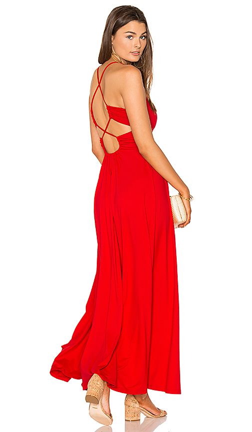 Susana Monaco Phaedra Maxi Dress in Red. - size M (also in S,XS) | Revolve Clothing
