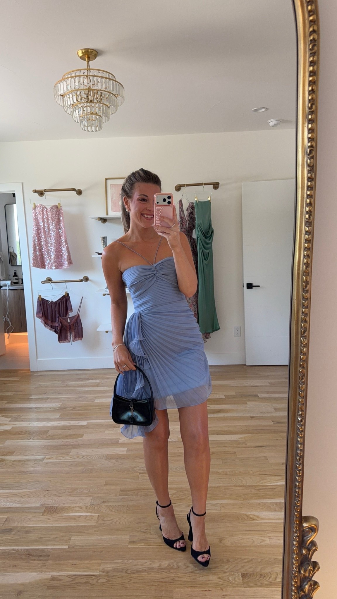 blue pleated mini with a knotted sweetheart neckline and ruffled draping down the front summer wedding guest dress for every girl 💍

I’m 5’4” & wearing my usual smalls/2


summer wedding guest dresses, wedding guest dresses, cocktail dresses, semi-formal dresses, black tie wedding guest dresses, destination wedding guest dresses, garden party dresses, wedding guest outfit ideas

#LTKSeasonal #LTKootd #LTKWedding