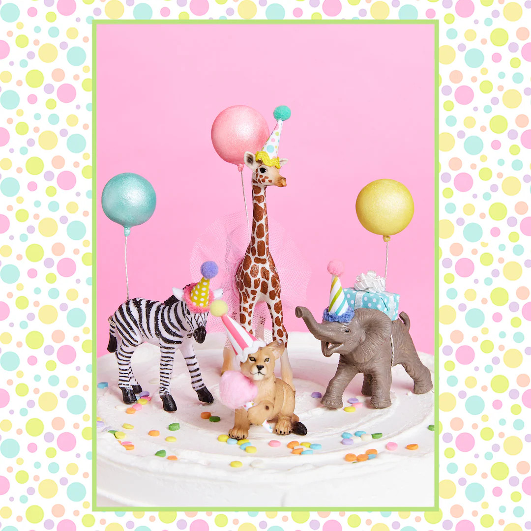 Party Animals / Safari Party Cake / Safari Animal Cake Toppers / Giraffe Cake Topper / Two Wild -... | Etsy (US)