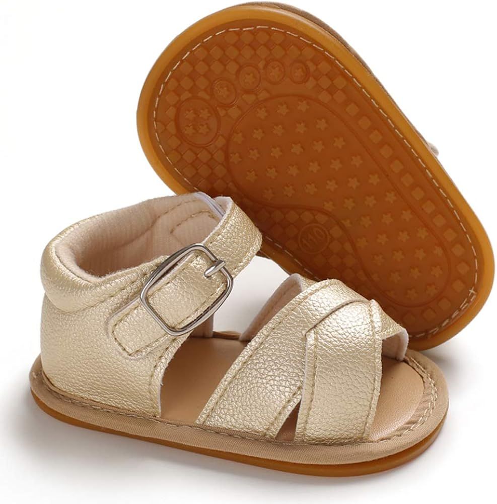 Babelvit Infant Baby Girls Boys Soft Summer Sandals Casual Dress Shoe Flower Tassel Anti Slip Rubber | Amazon (US)