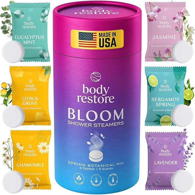 Body Restore Shower Steamers Aromatherapy 6 Pack - Christmas Stocking Stuffers, Birthday Gifts fo... | Amazon (US)