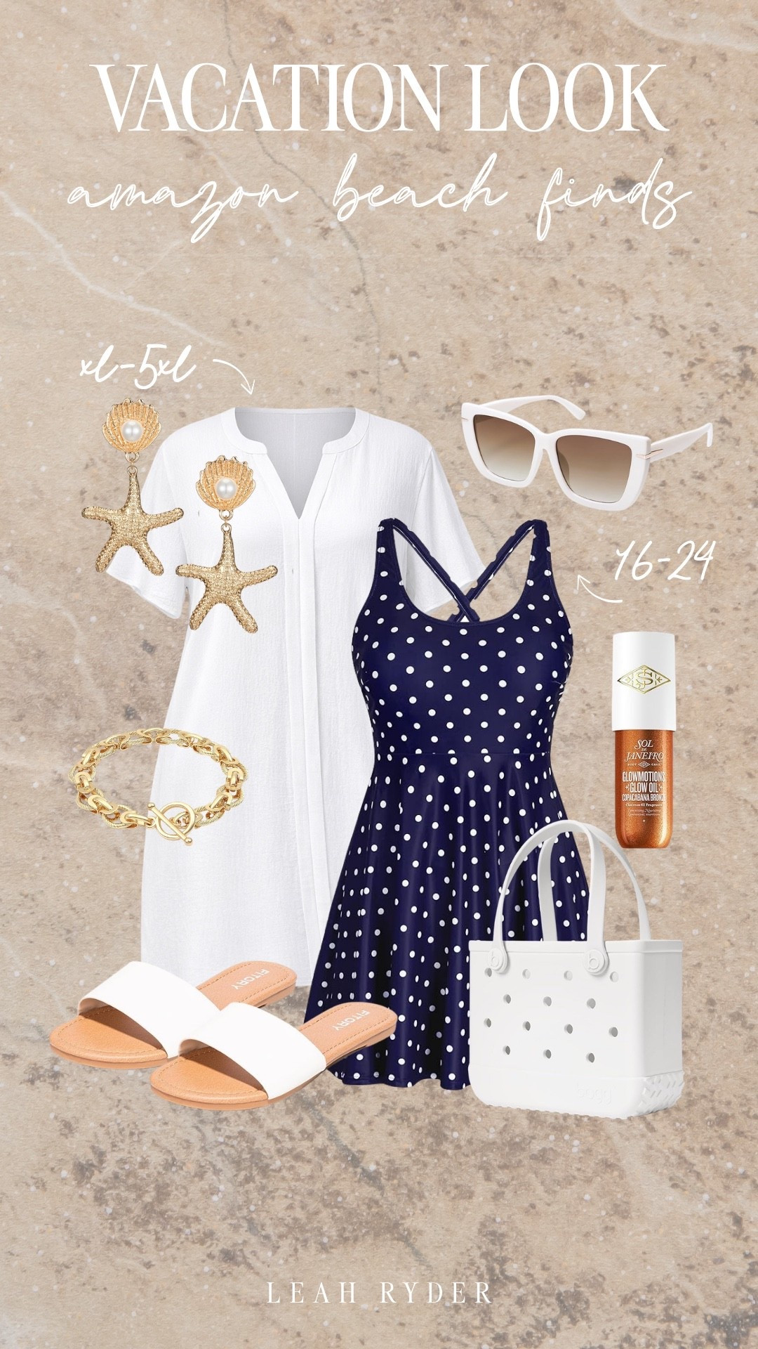 If you have a trip coming up, this is such an easy beach outfit to recreate 🌊 The swimsuit is super flattering and the coverup gives that effortless, pulled-together look. I love adding simple slides and a tote so you can go straight from pool to lunch. Bonus: a lot of these pieces come in extended sizing and multiple color options!

#LTKTravel #LTKPlusSize #LTKSwim