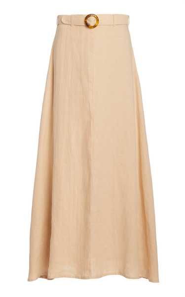 Devon Belted Linen Midi Skirt | Moda Operandi (Global)