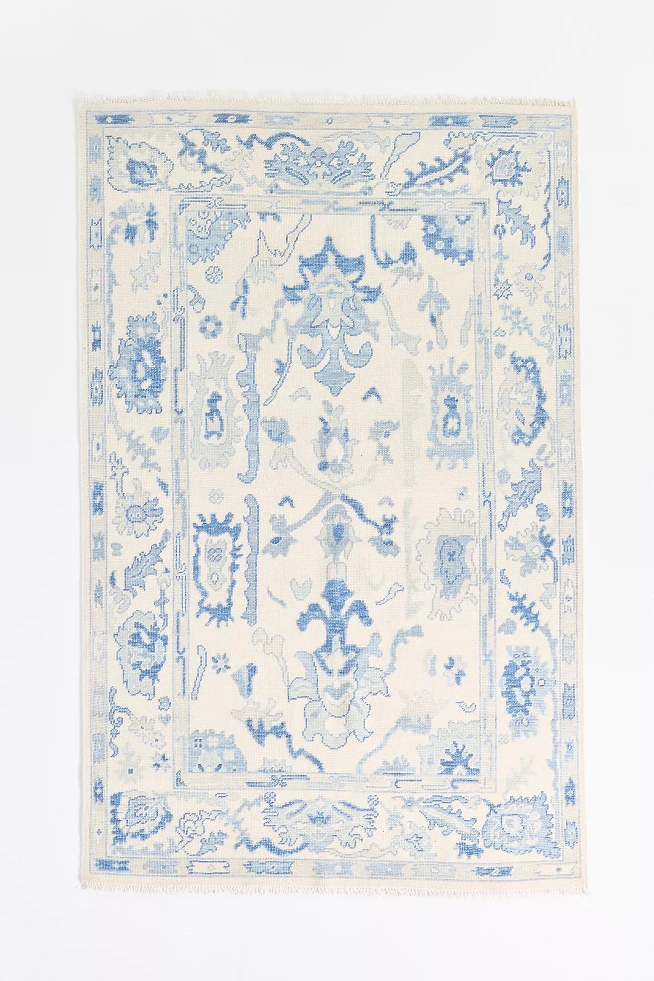 Gorgeous blue hand knitted rug 💙 oushak rugs 