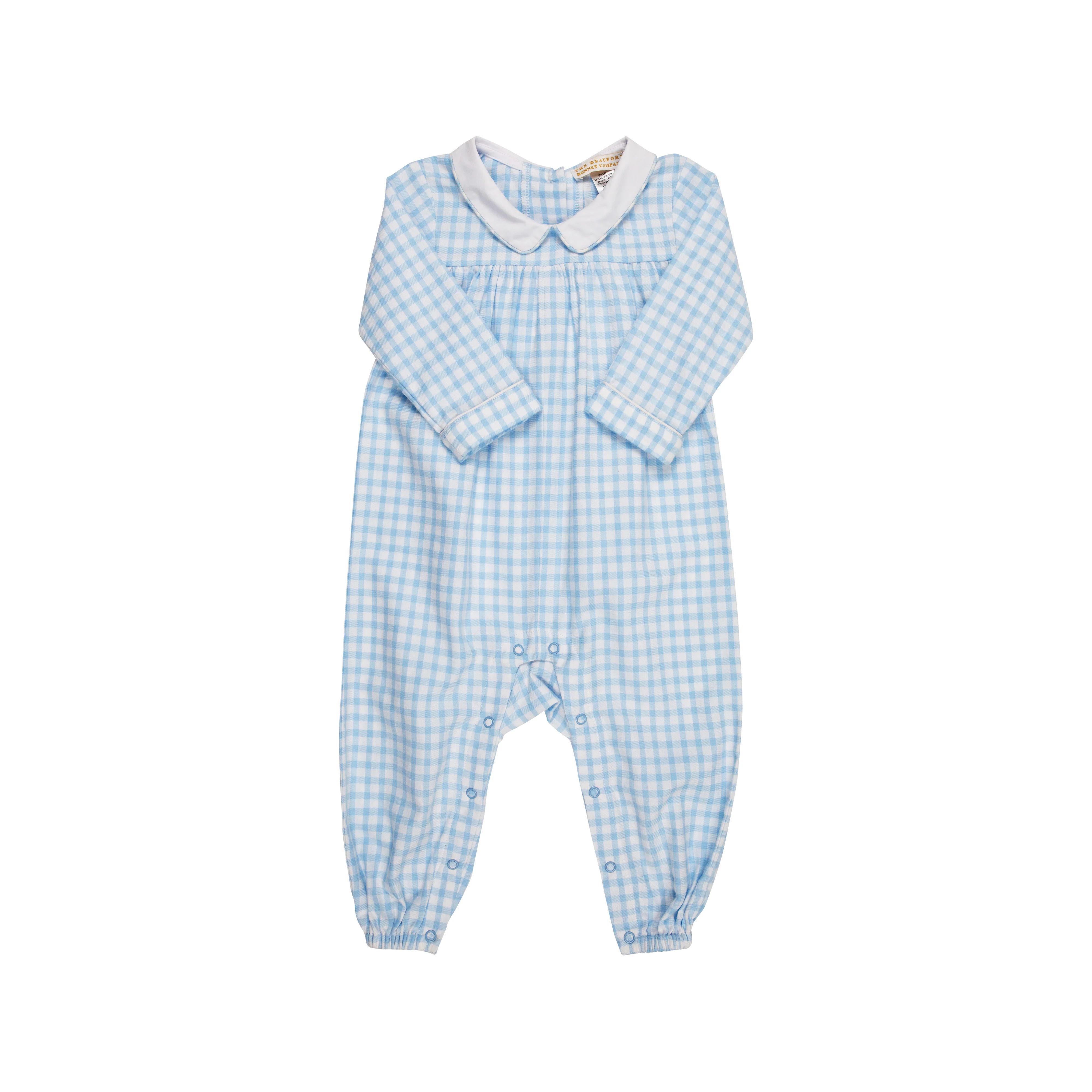 Price Playsuit - Blue Chastain Check with Worth Avenue White | The Beaufort Bonnet Company