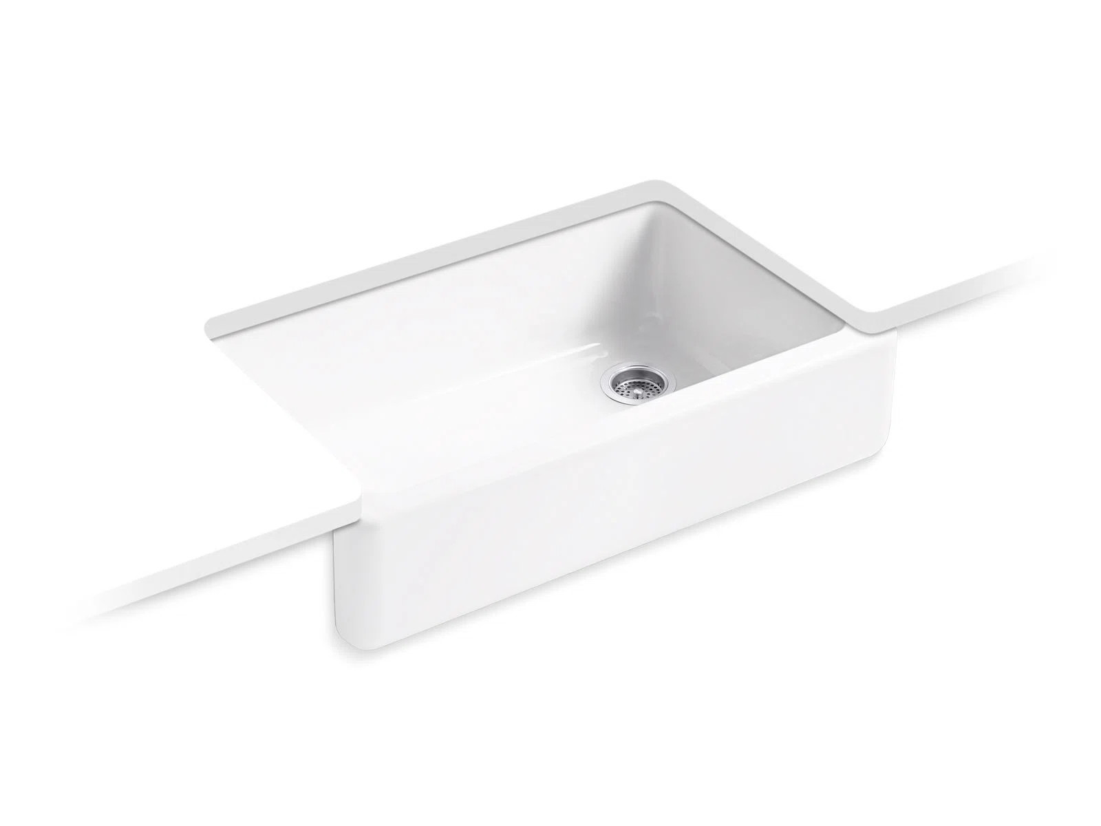 6489-0 Whitehaven® Self-Trimming 36" L x 22" W Farmhouse Kitchen Sink | Wayfair North America