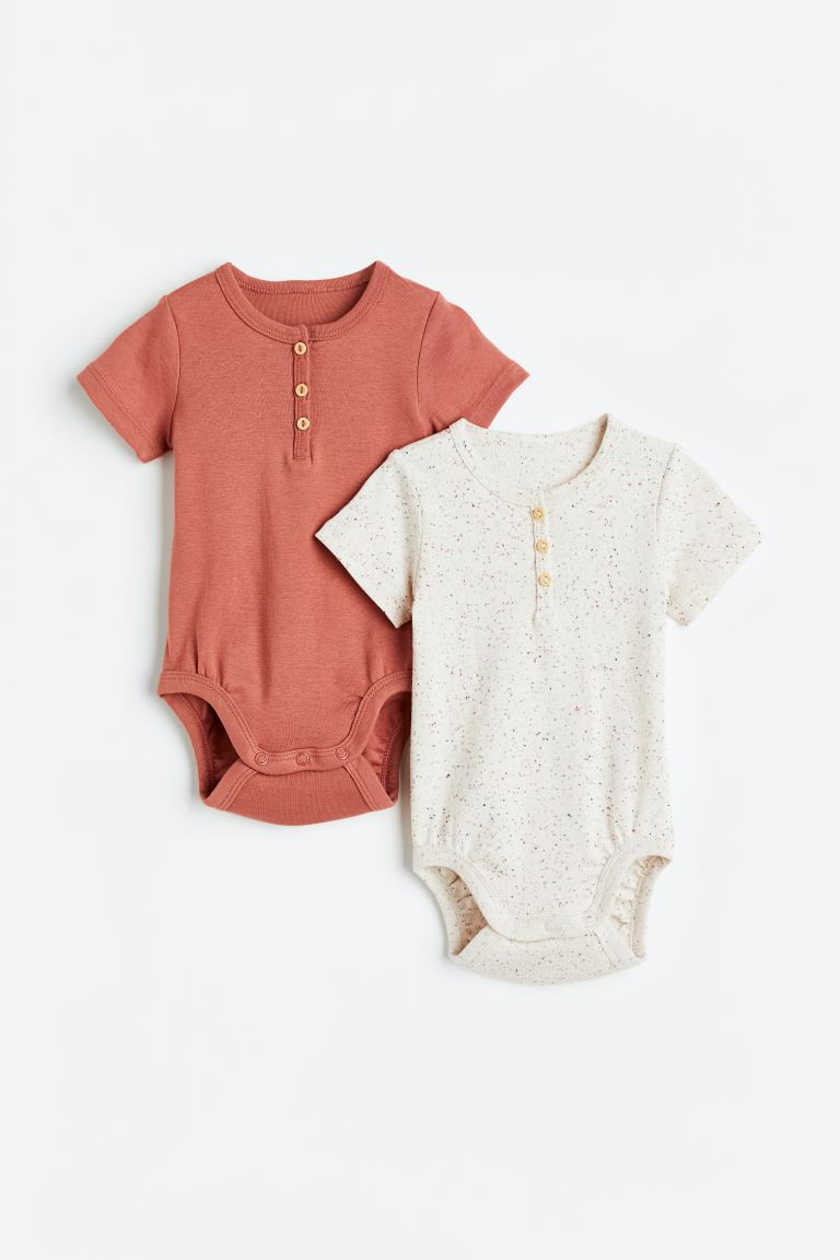 2-pack Button-top Bodysuits | H&M (US + CA)