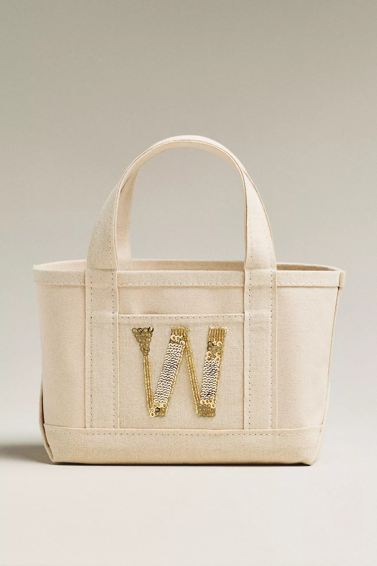The Hartley Monogram Mini Canvas Tote by Maeve | Anthropologie (US)