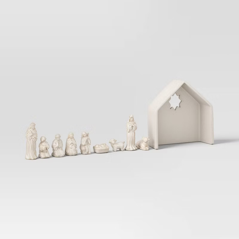 Ceramic Nativity Set Cream - Threshold™ | Target