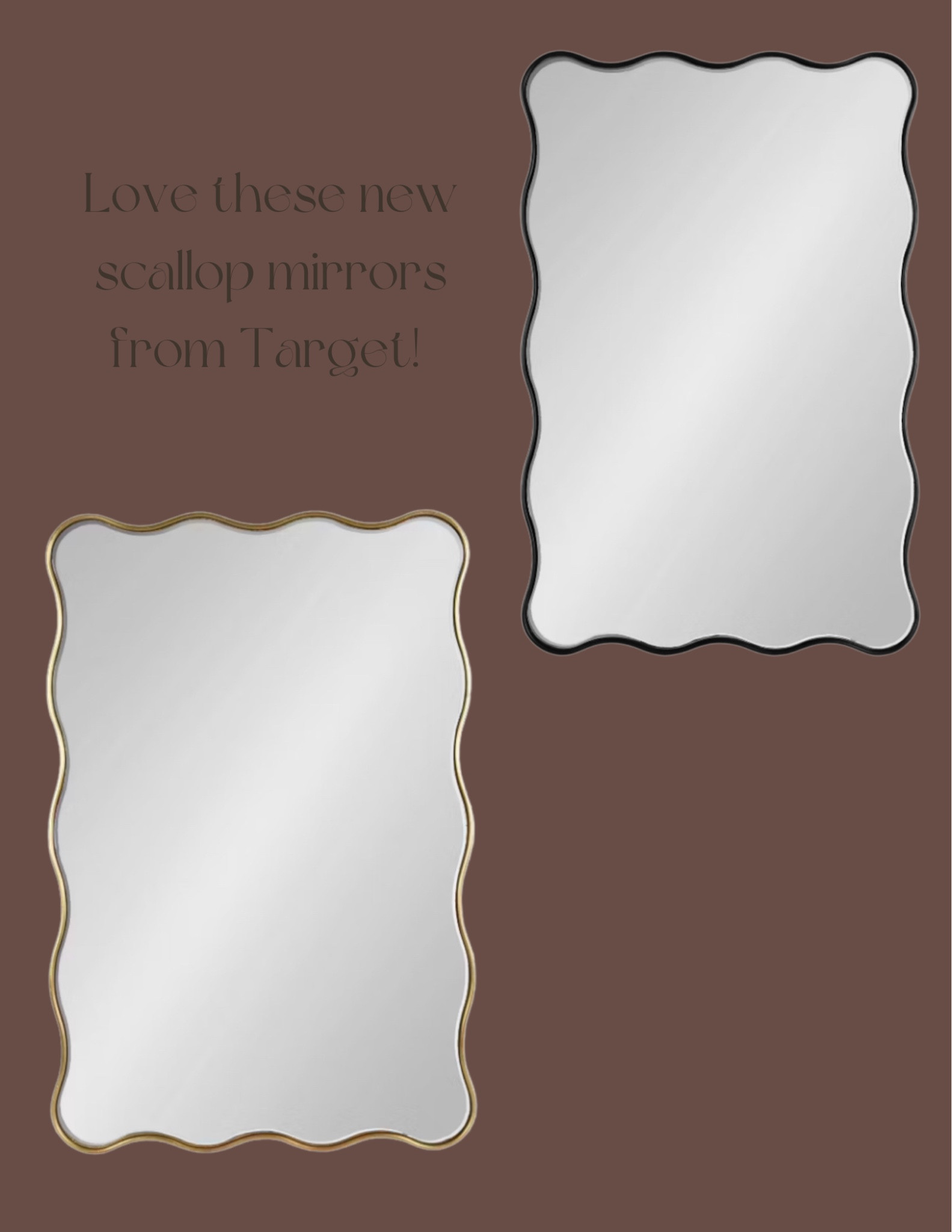 Love these beautiful scallop mirrors from Target! Beautiful statement for a bathroom! 

#LTKStyleTip #LTKSaleAlert #LTKHome