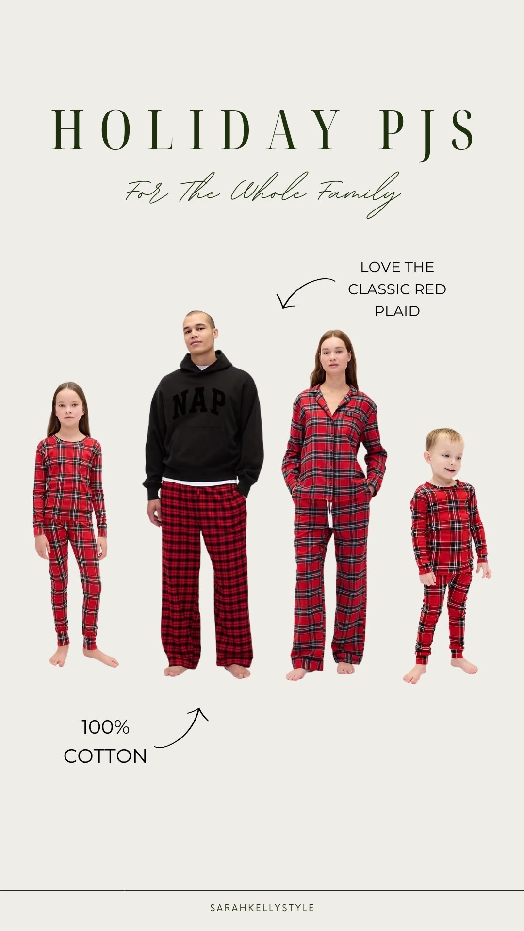Just ordered these red plaid pajamas from Gap for the whole fam! I love that they are 100% cotton! 

#LTKGiftGuide #LTKHoliday #LTKFamily