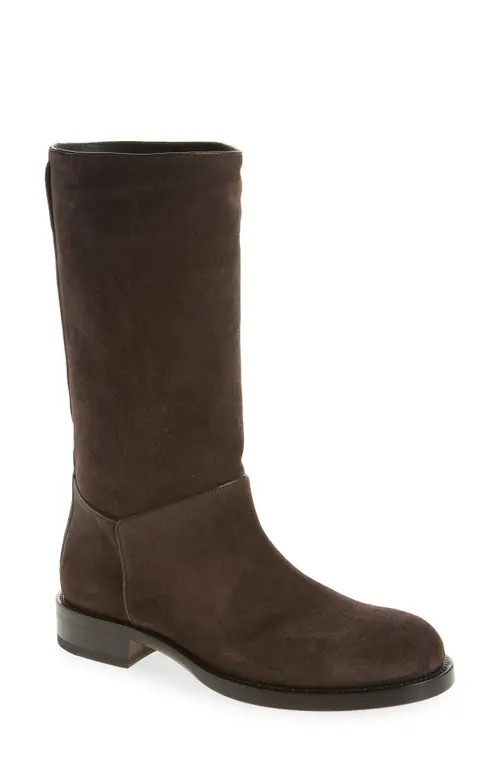 The Row Nobilis Suede Riding Boot in Moka at Nordstrom, Size 36 | Nordstrom