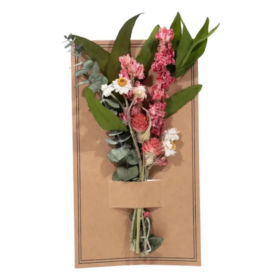 This charming mini dried bouquet adds the sweetest touch of natural beauty to any small space. Designed with baby eucalyptus, willow, and delicate dried flowers, each handcrafted arrangement brings soft texture and effortless style to tabletops, shelves, or decorative vignettes. At just 8 inches tall and presented on a decorative paper card, it’s perfect for gifting or adding a subtle botanical accent anywhere in your home.

#LTKHome #LTKStyle #MiniBouquet #DriedFlowers #EucalyptusDecor #ShelfStyling #HomeDecorFinds #NeutralDecor #FarmhouseStyle #SmallSpaceDecor #LTKFinds #NaturalHome

#LTKHome #LTKSeasonal