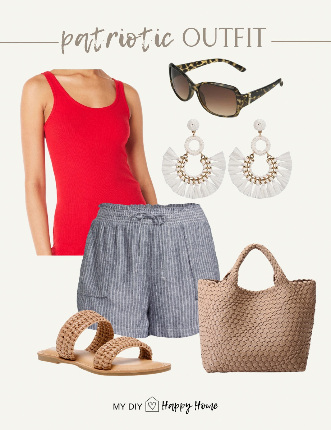 Pariotic outfit

Red tank 
Blue linen shirts 
Sandals 
Woven purse 
Earrings 
Sunglasses 

Summer outfit 
Outfit idea
Fashion inspo
Walmart fashion 
Walmart finds 

#LTKFindsUnder50 #LTKShoeCrush #LTKSeasonal